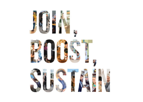 Join, boost, sustain