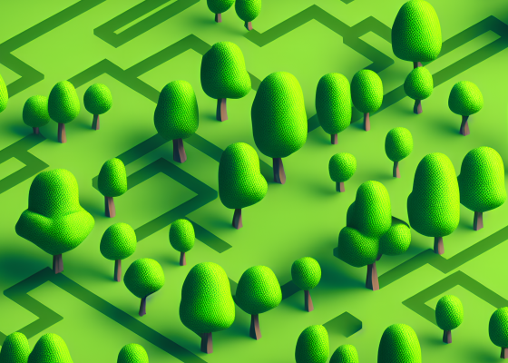 Trees on circuitry.